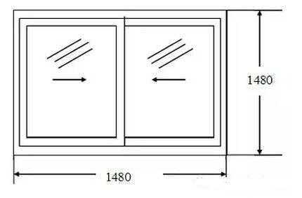 中易铝合金窗户下材料公式（铝合金窗户下料怎么算尺寸）-图3