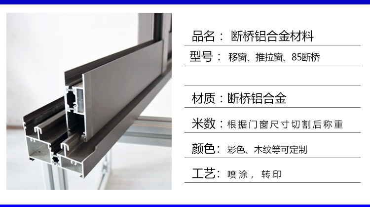 断桥铝推拉窗材料表（断桥铝合金推拉窗材料准备及材料要求）-图1